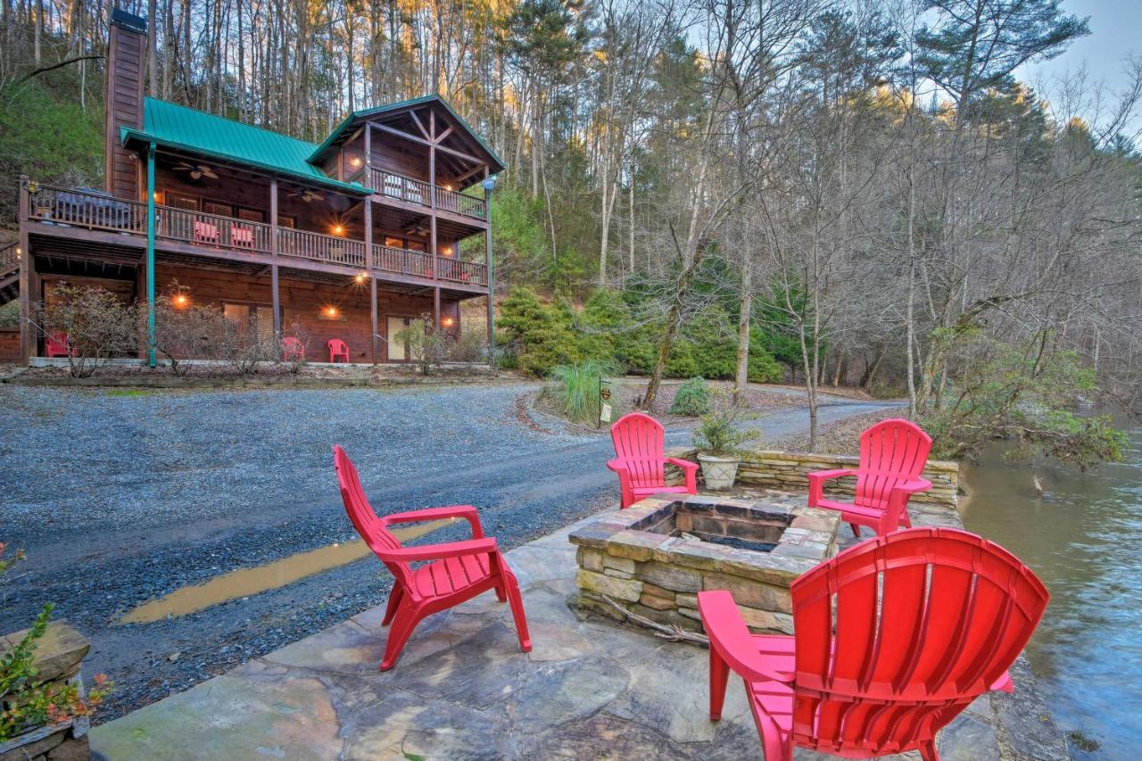 Riverside Ellijay Cabin With Hot Tub And Game Room Exteriér fotografie