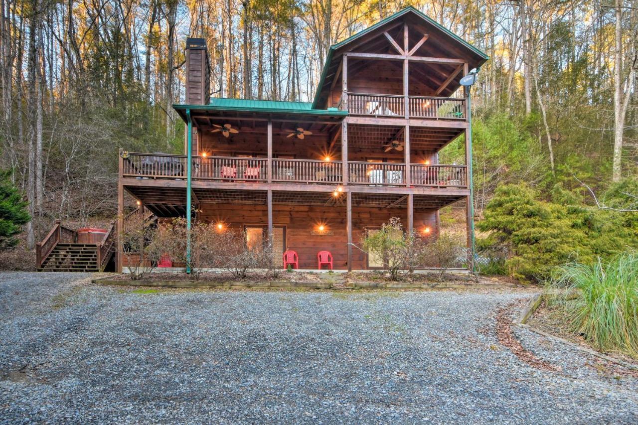 Riverside Ellijay Cabin With Hot Tub And Game Room Exteriér fotografie