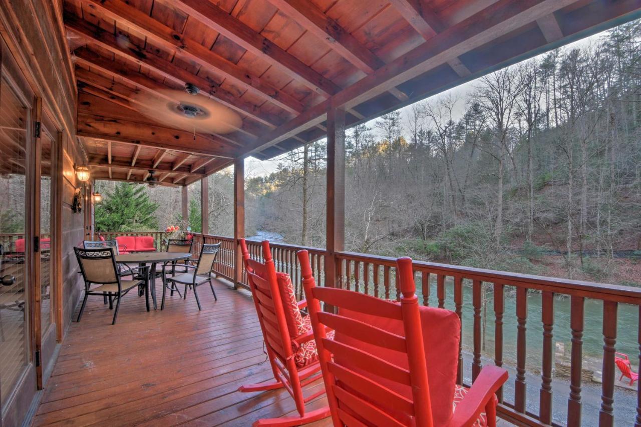 Riverside Ellijay Cabin With Hot Tub And Game Room Exteriér fotografie